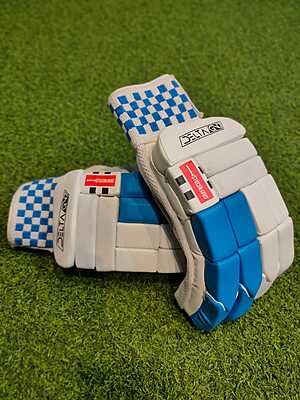 CRICKET BATTING GLOVES GN GN7 PRO DELTA BLUE